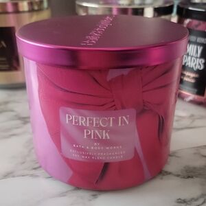 Bath & Body Works Perfect in Pink Candle